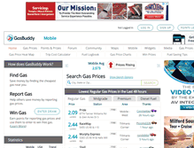 Tablet Screenshot of mobilegasprices.com